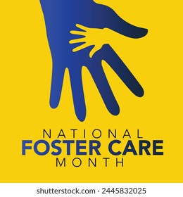 vector graphic of national foster care day good for national foster care day celebration. flyer design illustration. a time to recognize that we can each play a part in enhancing the lives of children