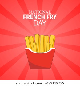 vector graphic of National French Fry Day ideal for National French Fry Day celebration