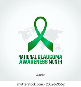 vector graphic of national glaucoma awareness month good for national glaucoma awareness month celebration. flat design. flyer design.flat illustration.