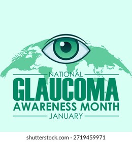 gráfico vetorial do Mês Nacional de Conscientização do Glaucoma ideal para a celebração do Mês Nacional de Conscientização do Glaucoma