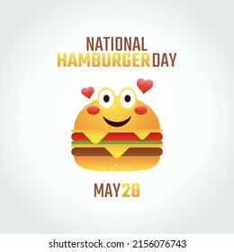 Vektorgrafik des nationalen Hamburger Tages gut für nationale Hamburger Tag Feier. flaches Design. flyer design.flache Illustration.