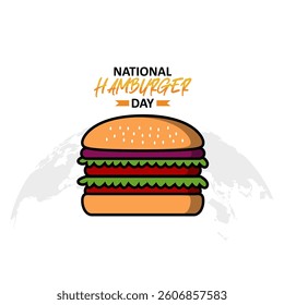 Vector graphic of National Hamburger Day for National Hamburger Day celebration.