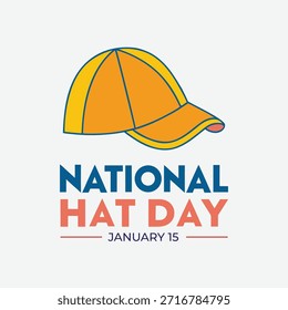 vector graphic of national hat day for national hat day celebration. flat design.
