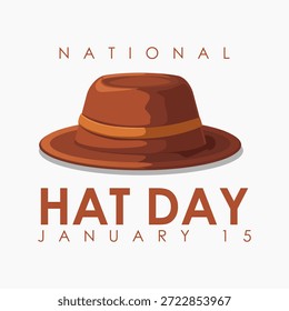 vector graphic of National Hat Day ideal for National Hat Day celebration