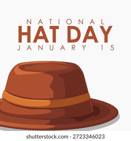 Vektorgrafik des National Hat Day, ideal zum Feiern des National Hat Day.
