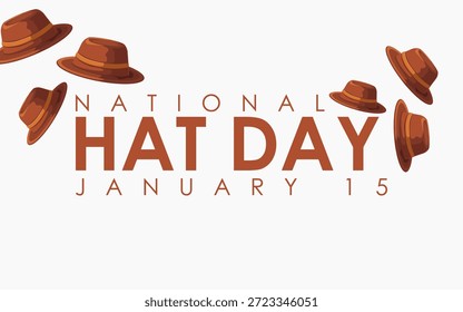 Vektorgrafik des National Hat Day, ideal zum Feiern des National Hat Day.

