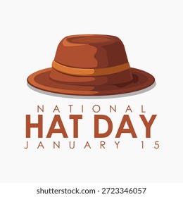 Vektorgrafik des National Hat Day, ideal zum Feiern des National Hat Day.
