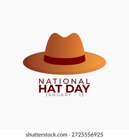 Vector gráfico del Día Nacional del Sombrero para la celebración del Día Nacional del Sombrero.
