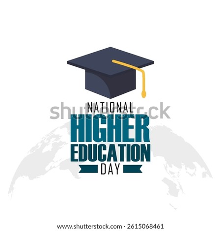 Vector graphic of National Higher Education Day for National Higher Education Day celebration.
