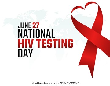 vector graphic of national HIV testing day good for national HIV testing day celebration. flat design. flyer design.flat illustration.