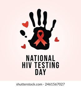 vector graphic of National HIV Testing Day ideal for National HIV Testing Day celebration.