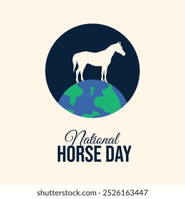 vector graphic of national horse day ideal for national horse day celebration.
