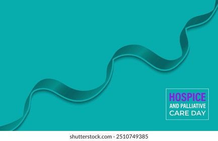 Vector graphic of national hospice and palliative care Day. Banner poster, flyer and white background design template. Vector illustration calligraphy background.