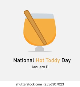 vector graphic of  National Hot Toddy Day good for national  National Hot Toddy Day celebration. flat design. flyer design.flat illustration.