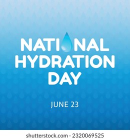 Vektorgrafik von National Hydration Day gut für den National Hydration Day Feier. flaches Design. flyer design.flache Illustration.