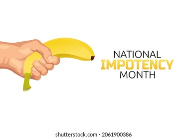vector graphic of national impotency month good for national impotency month celebration. flat design. flyer design.flat illustration.
