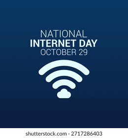 gráfico vetorial do Dia Nacional da Internet ideal para a celebração do Dia Nacional da Internet
