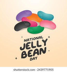 vector graphic of National Jelly Bean Day ideal for National Jelly Bean Day celebration.