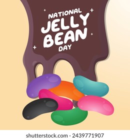 vector graphic of National Jelly Bean Day ideal for National Jelly Bean Day celebration.