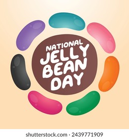 vector graphic of National Jelly Bean Day ideal for National Jelly Bean Day celebration.
