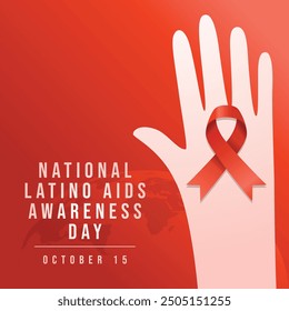 Vektorgrafik des nationalen Latino AIDS Awareness Day, ideal für die Feier des nationalen Latino AIDS Awareness Day.