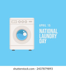 vector graphic of National Laundry Day ideal for National Laundry Day celebration.