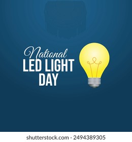 Gráfico de Vector del Día Nacional de la Luz led ideal para la celebración del Día Nacional de la Luz led.