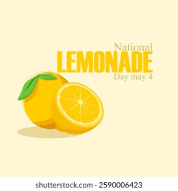 vector graphic of National Lemonade Day ideal for National Lemonade Day celebration.