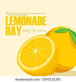 vector graphic of national lemonade day ideal for national lemonade day celebration