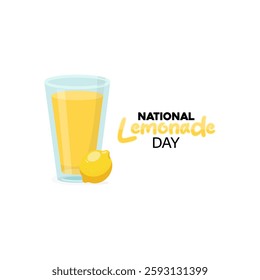 vector graphic of national lemonade day ideal for national lemonade day celebration