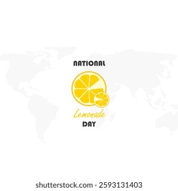 vector graphic of national lemonade day ideal for national lemonade day celebration