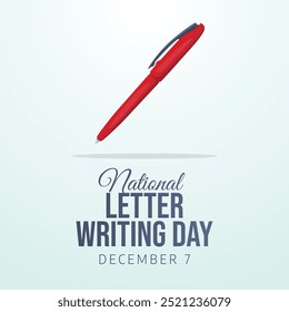 vector graphic of National Letter Writing Day ideal for National Letter Writing Day celebration.