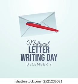 vector graphic of National Letter Writing Day ideal for National Letter Writing Day celebration.