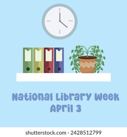 vector graphic of National Library Week ideal for National Library Week celebration.