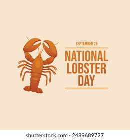 vector graphic of National Lobster Day ideal for National Lobster Day celebration.
