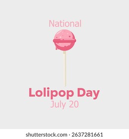 vector graphic of National Lollipop Day ideal for National Lollipop Day celebration