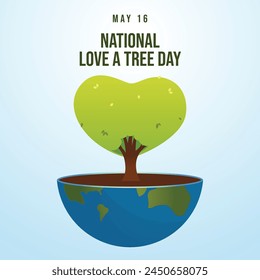 vector graphic of National Love a Tree Day ideal for National Love a Tree Day celebration.