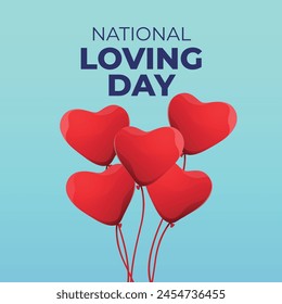 vector graphic of National Loving Day ideal for National Loving Day celebration.