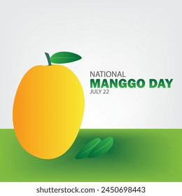 Vector gráfico del día nacional del mango bueno para la celebración del día nacional del mango. diseño plano. diseño de volante. ilustración plana. diseño simple y elegante
