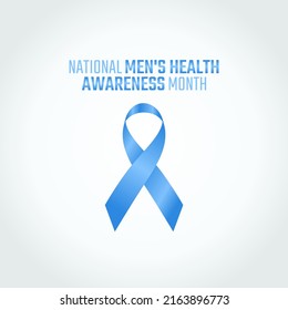 vector graphic of national men's health awareness month good for national men's health awareness month celebration. flat design. flyer design.flat illustration.
