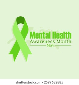 vector graphic of National Mental Health Awareness Month ideal for National Mental Health Awareness Month celebration.