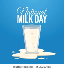 vector graphic of National Milk Day ideal for National Milk Day celebration.