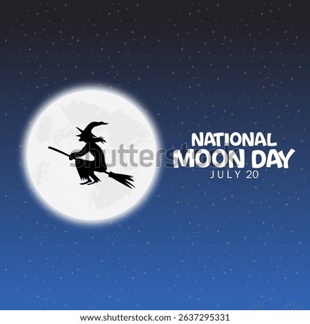 vector graphic of National Moon Day ideal for National Moon Day celebration