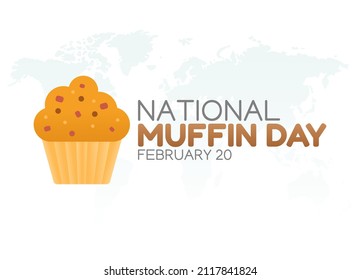 gráfico vectorial del día nacional del muffin bueno para la celebración del día nacional del muffin. diseño plano. diseño de volante.ilustración plana.