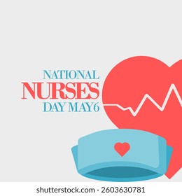 Vector graphic of National Nurses Day ideal for National Nurses Day celebration.