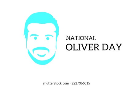 Vector graphic of national oliver day for national oliver day celebration. flat design. Line art design. flyer design. flat illustration. Banner design. November 24