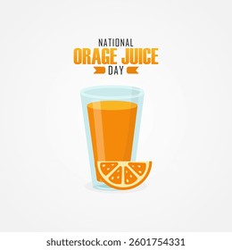 vector graphic of National Orange Juice Day ideal for National Orange Juice Day celebration