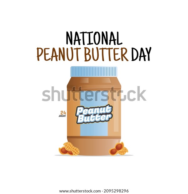 Vector Graphic National Peanut Butter Day Stock Vector (Royalty Free