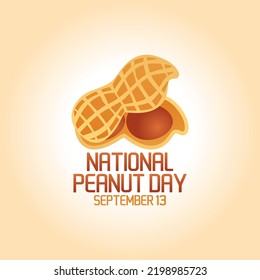 vector graphic of national peanut day good for national peanut day celebration. flat design. flyer design.flat illustration.
