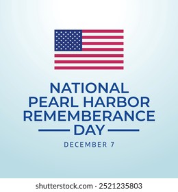 vector graphic of National Pearl Harbor Day of Remembrance ideal for National Pearl Harbor Day of Remembrance celebration.